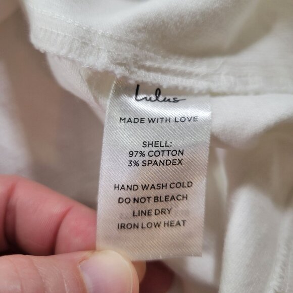 Lulus White Maxi Dress With Smocked Bodice & Adjustable Straps Size XS - Picture 4 of 7